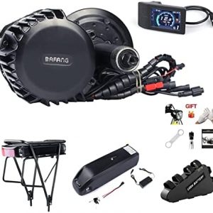 BAFANG BBS02 48V 750W BB100mm Mid Drive Kit with Battery (Optional), 8Fun Bicycle Motor Kit with LCD Display & Chainring, Electric Brushless Bike Motor Motor para Bicicleta