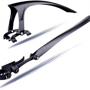 700C Road Bicycle Fender Set,20-24 Inch Folding Bike Fenders Mount on Front Fork,5.11oz