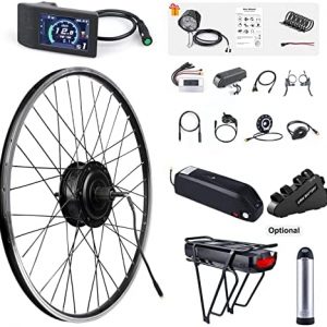 BAFANG 48V 500W Rear Hub Motor : 20 26 27.5 700C Electric Bike Conversion Kit for Rear Cassette Wheel with Display & PAS & Battery (Optional), Ebike Kit for Mountain Road Commuter Bicycle