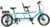 Tandem Bike – City Tandem Folding Bicycle, Foldable Tandem Adult Beach Cruiser Bike Adjustable 7 Speeds, CE FCC CCC